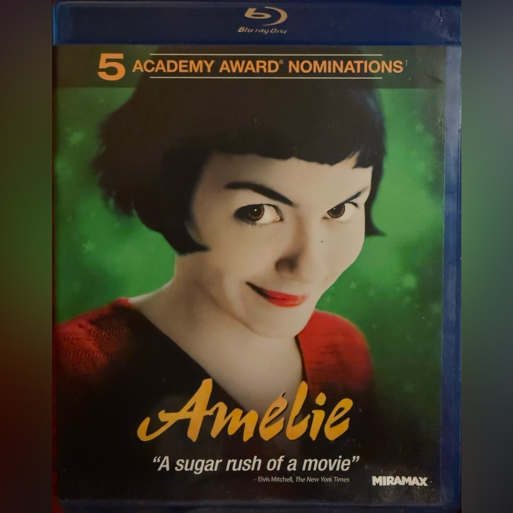 Amelie Blu-ray Disc 2001 New Not Sealed Rare.